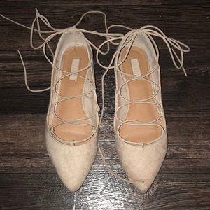 Lace Up Ballet Flats